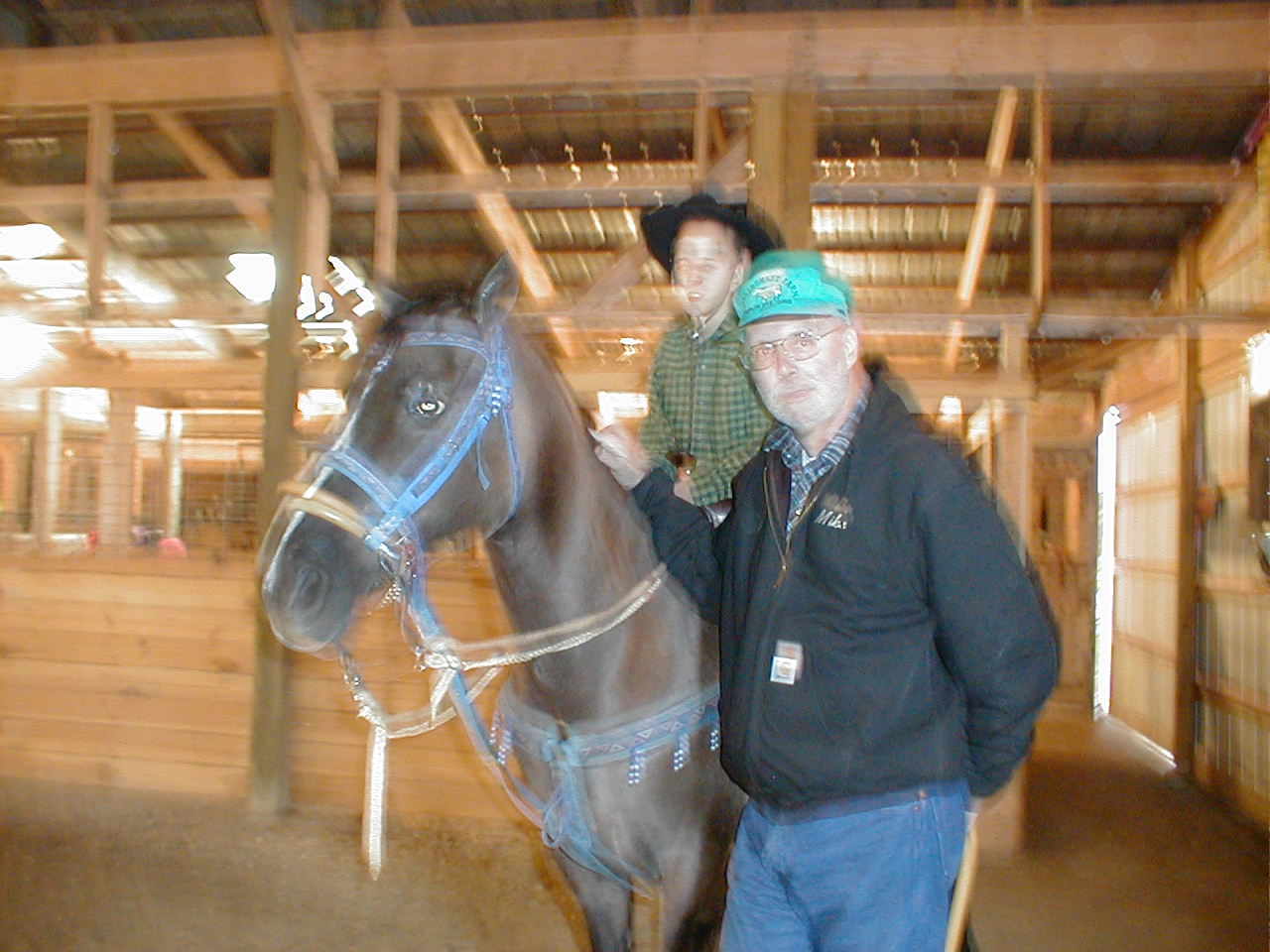 SKIP, COREY AND ME PREPARING FOR YA BARREL RACE EVENT!